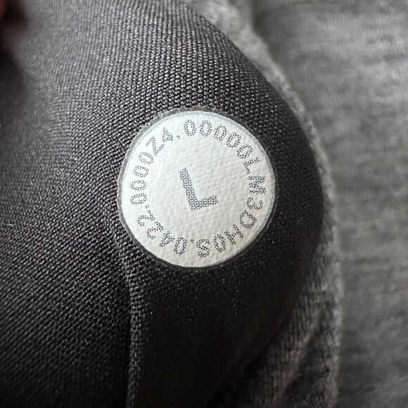 Lululemon Surge Warm Half Zip Top Men's Large Gray Long Sleeve Thumbholes Slim - Picture 6 of 9